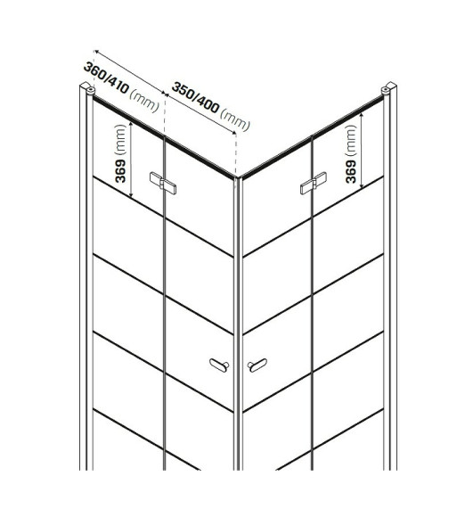 Душевой уголок New Trendy New Soleo Black 90х90 D-0289A/D-0290A профиль Черный стекло прозрачное Душевой уголок New Trendy New Soleo Black 90х90 D-0289A/D-0290A профиль Черный стекло прозрачное