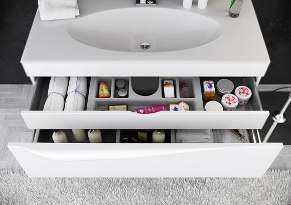 Тумба под раковину Clarberg Papyrus 120 PAP0112 подвесная Белая