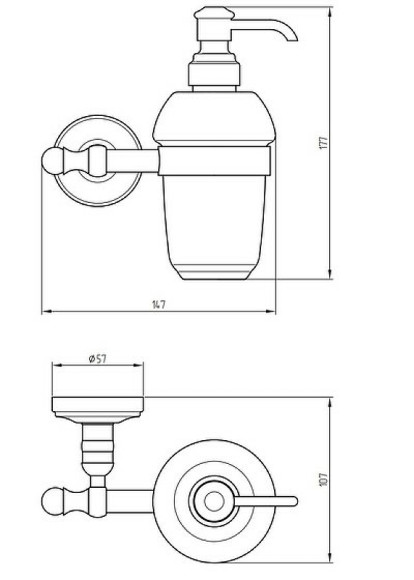 Дозатор для жидкого мыла Migliore Mirella 17315 Золото
