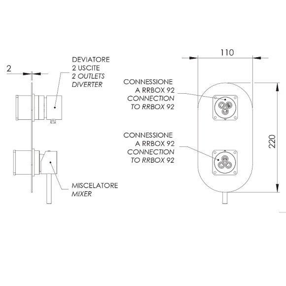 Смеситель для душа Remer X-Style X92KB Хром Смеситель для душа Remer X-Style X92KB Хром