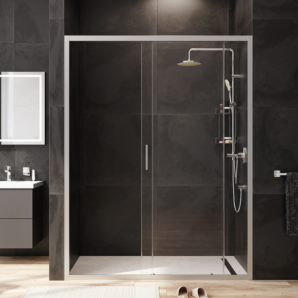 Душевая дверь AM.PM Gem 150 W90G-150-1-195MT профиль Хром матовый стекло прозрачное Душевая дверь AM.PM Gem 150 W90G-150-1-195MT профиль Хром матовый стекло прозрачное