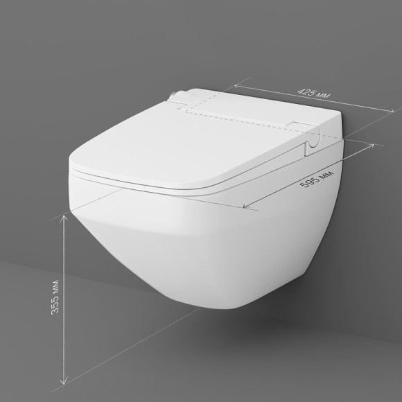 Унитаз-биде AM.PM Inspire V2.0 CCC50A1700SC подвесной с сиденьем Микролифт Унитаз-биде AM.PM Inspire V2.0 CCC50A1700SC подвесной с сиденьем Микролифт