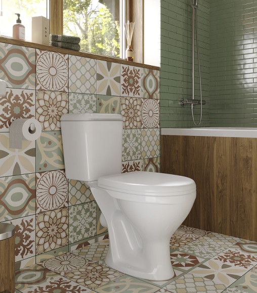 Унитаз компакт Santeri Pro 1.P215.5.S00.00B.F с бачком и сиденьем Унитаз компакт Santeri Pro 1.P215.5.S00.00B.F с бачком и сиденьем