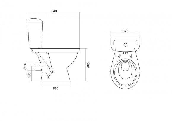 Унитаз Santek Паллада 1.WH30.2.371 с бачком и сиденьем