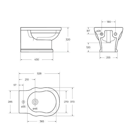 Биде BelBagno Boheme BB115BH подвесное Белое Биде BelBagno Boheme BB115BH подвесное Белое