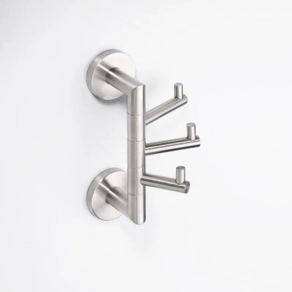 Тройной крючок Bemeta Neo 104206075 поворотный Нержавеющая сталь Тройной крючок Bemeta Neo 104206075 поворотный Нержавеющая сталь