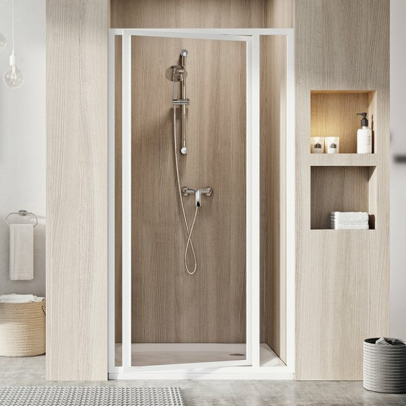 Душевая дверь Ravak Supernova SDOP-90 03V70100Z1 профиль Белый стекло Transparent Душевая дверь Ravak Supernova SDOP-90 03V70100Z1 профиль Белый стекло Transparent