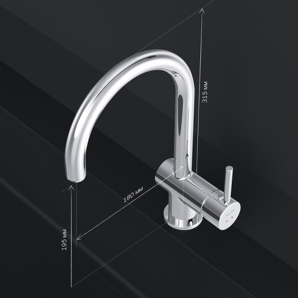 Смеситель для кухни AM.PM Like S F8007900 Хром