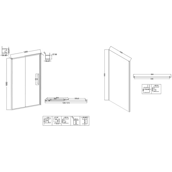 Душевой уголок Niagara Nova 130х100 NG-64-13A-A100-34 профиль Хром стекло прозрачное Душевой уголок Niagara Nova 130х100 NG-64-13A-A100-34 профиль Хром стекло прозрачное