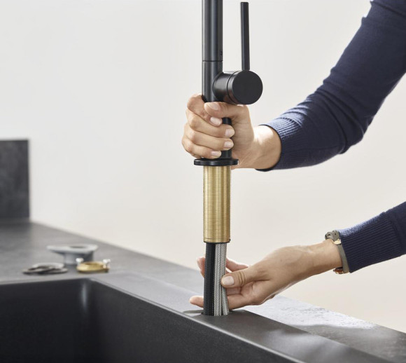 Смеситель для кухни Hansgrohe Talis M54 210 72800670 Черный матовый Смеситель для кухни Hansgrohe Talis M54 210 72800670 Черный матовый