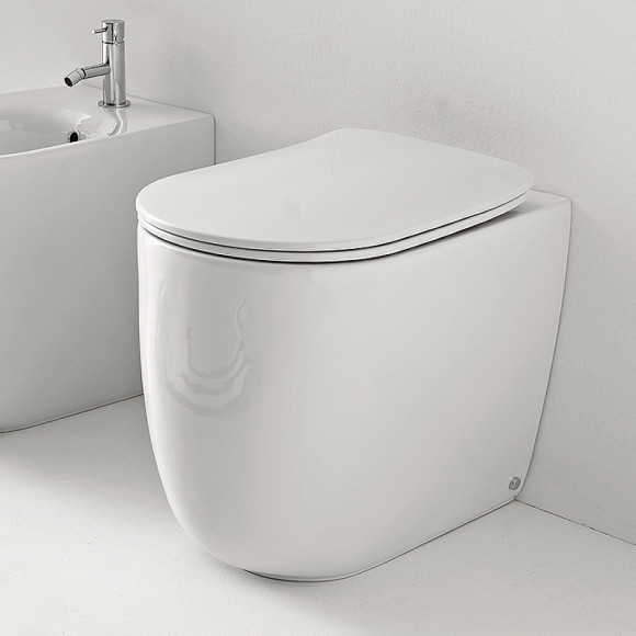 Унитаз Kerasan Nolita 531801 приставной Белый глянцевый без сиденья