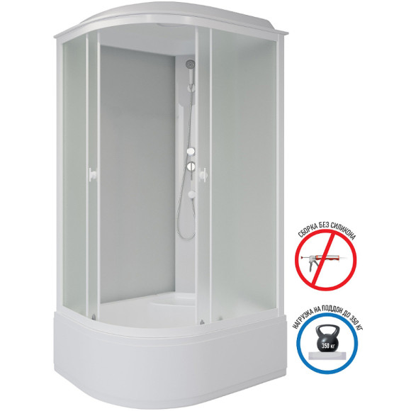 Душевая кабина Niagara Promo 100x80 R P100/80/40R/MT без гидромассажа Душевая кабина Niagara Promo 100x80 R P100/80/40R/MT без гидромассажа
