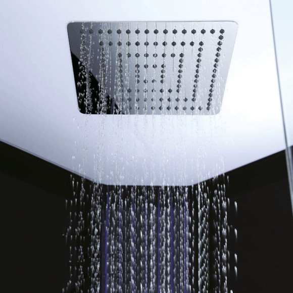 Душевая кабина Orans 130x130 89106b0 с баней профиль Черный задние стенки Черные Душевая кабина Orans 130x130 89106b0 с баней профиль Черный задние стенки Черные