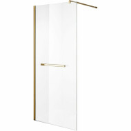 Душевая перегородка Niagara Nova 120 NG-641-12GOLD профиль Холодное золото стекло прозрачное