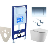 Комплект унитаза с инсталляцией Aquatek Set Aquatek Вега-010 4в1 с сиденьем Микролифт и клавишей смыва Хром глянцевый Комплект унитаза с инсталляцией Aquatek Set Aquatek Вега-010 4в1 с сиденьем Микролифт и клавишей смыва Хром глянцевый