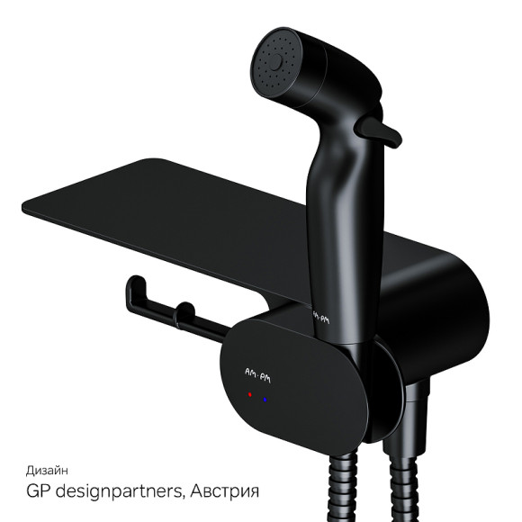 Гигиенический душ со смесителем AM.PM Like F0202622 Черный матовый