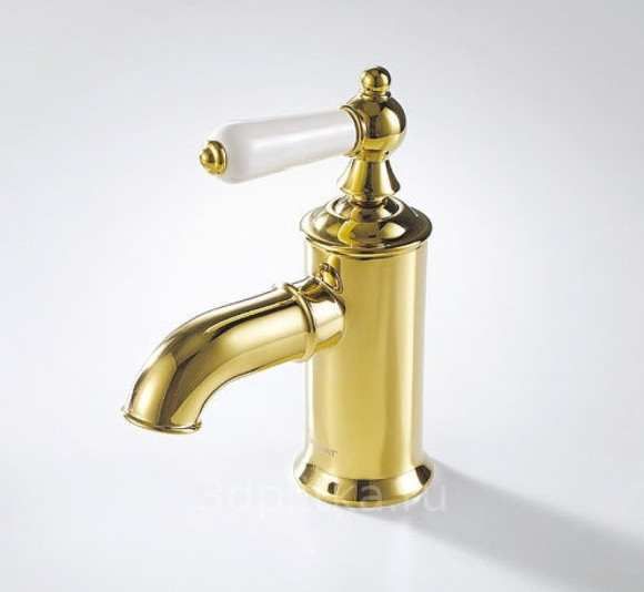 Смеситель для раковины Bravat Art F175109G Золото