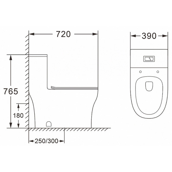 Унитаз моноблок Azario Sinto AZ-1098 с бачком и сиденьем Микролифт Унитаз моноблок Azario Sinto AZ-1098 с бачком и сиденьем Микролифт