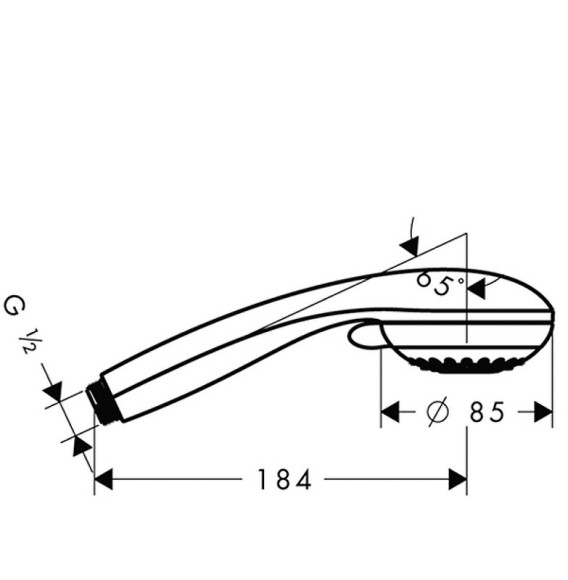 Ручной душ Hansgrohe Crometta 28563000 Хром