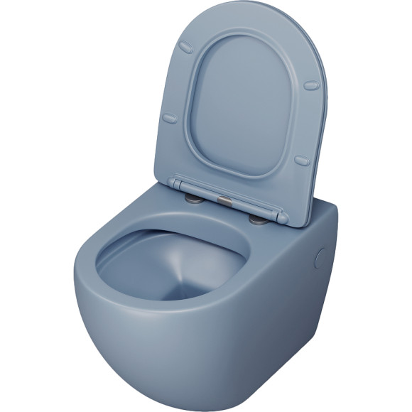 Унитаз Grossman Color GR-4411BSMS-21 подвесной Голубой матовый с сиденьем Микролифт