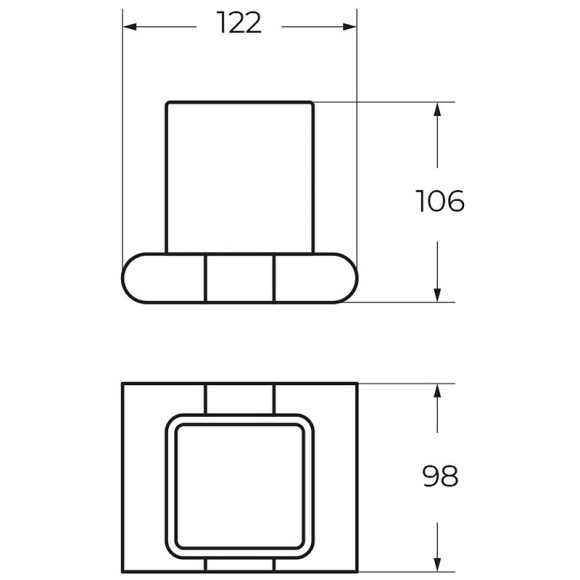 Стакан для зубных щеток Art&Max Platino AM-E-3968-MB Черный матовый Стакан для зубных щеток Art&Max Platino AM-E-3968-MB Черный матовый