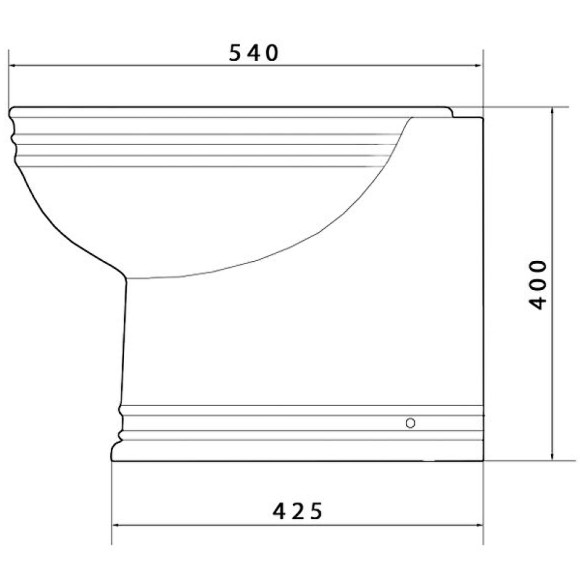 Унитаз Caprigo Armonia 5823 приставной без сиденья