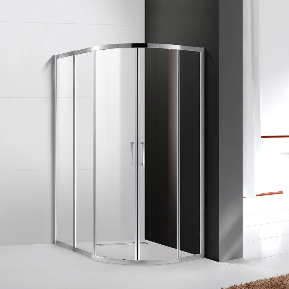 Душевой уголок Cezares Molveno 120x100 MOLVENO-RH-2-120/100-C-Cr-IV профиль Хром стекло прозрачное