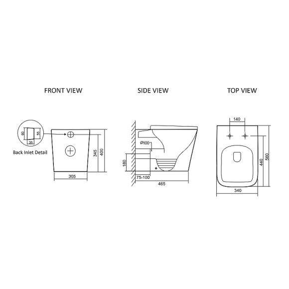 Унитаз SantiLine SL-5021T приставной с сиденьем Микролифт
