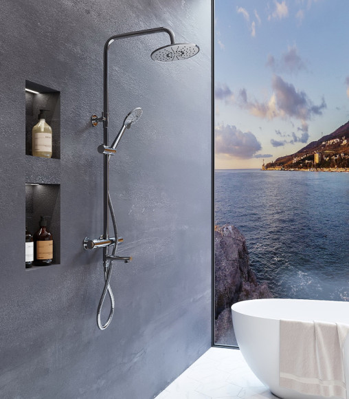 Душевая система Agger Thermo A2461100 Хром