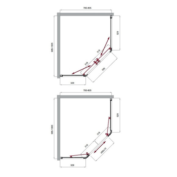 Душевой уголок BelBagno Uno 100х80 UNO-195-PH-2-100/80-C-Cr профиль Хром стекло прозрачное Душевой уголок BelBagno Uno 100х80 UNO-195-PH-2-100/80-C-Cr профиль Хром стекло прозрачное