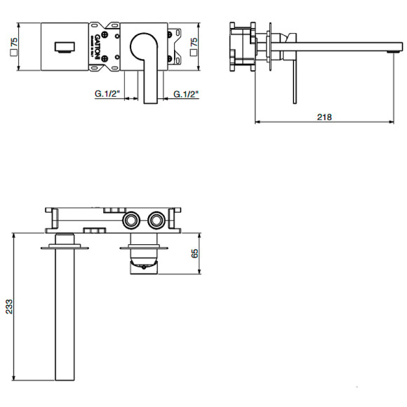 Смеситель для раковины Gattoni Color 8039/80C0 Хром Смеситель для раковины Gattoni Color 8039/80C0 Хром