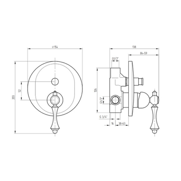 Смеситель для душа Migliore Bomond 26892 Золото