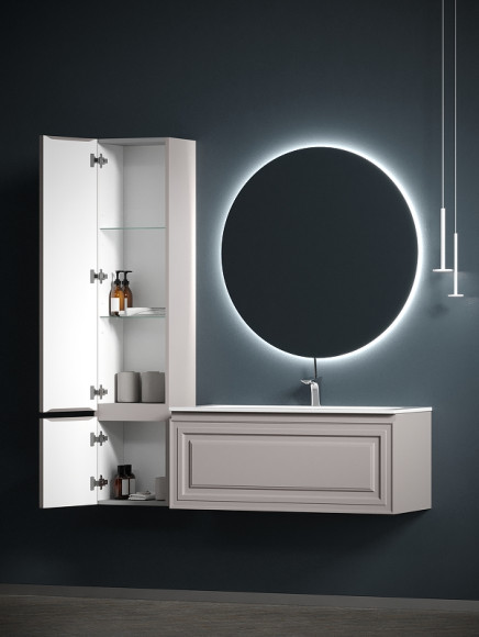 Шкаф пенал Sancos Very 35 L PVR35LSM подвесной Doha Soft