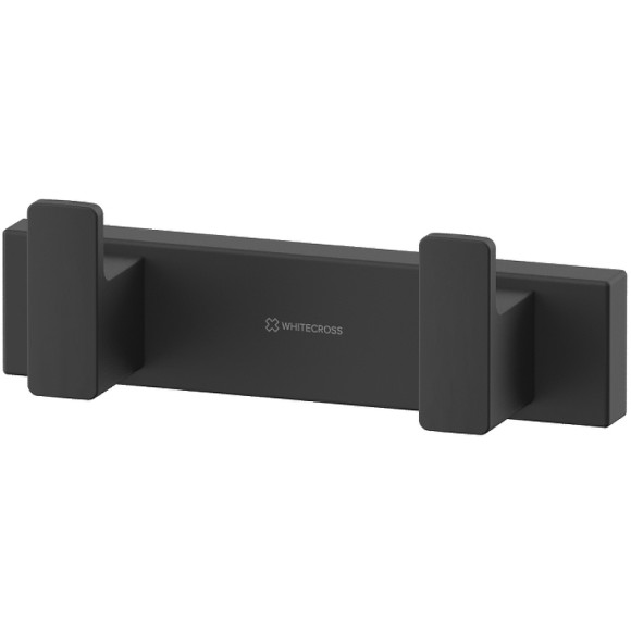 Двойной крючок Whitecross Cubo black CU2412BL Черный матовый