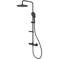 Душевая система Milardo Ideal Spa ILSBLTHM89 с термостатом Черная матовая