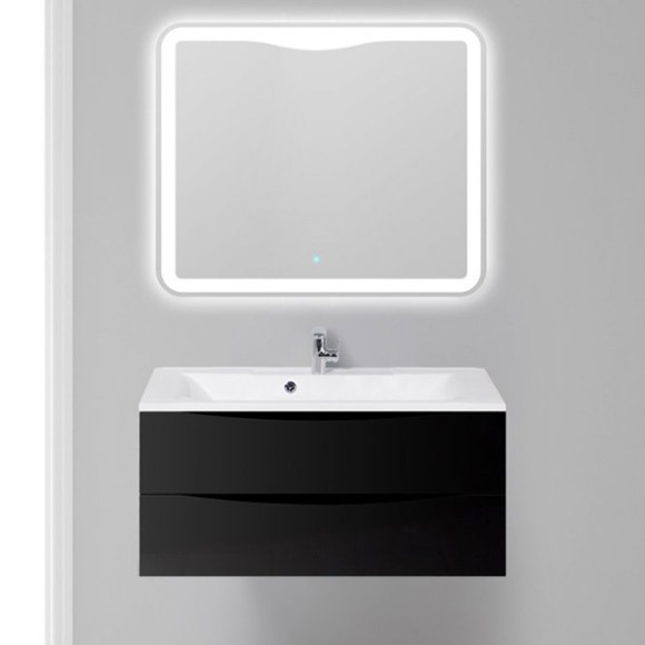 Тумба под раковину BelBagno Marino 100 MARINO-1000-2C-SO-NL-P подвесная Nero Lucido