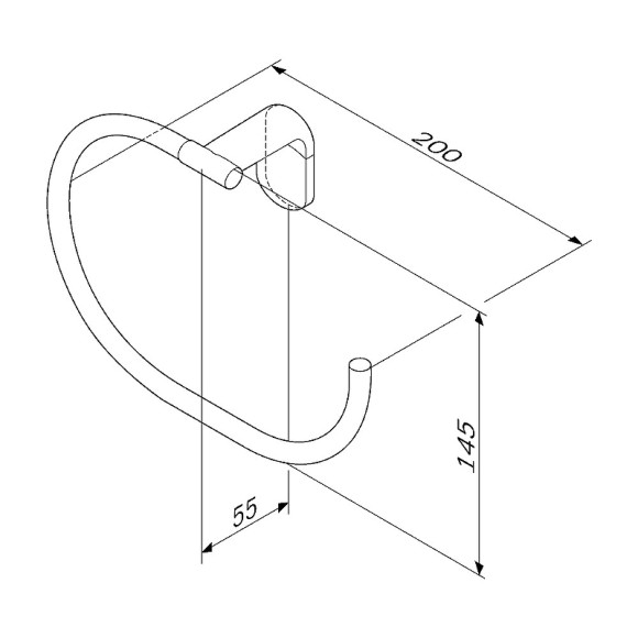 Полотенцедержатель AM.PM X-Joy A8434422 Черный матовый Полотенцедержатель AM.PM X-Joy A8434422 Черный матовый