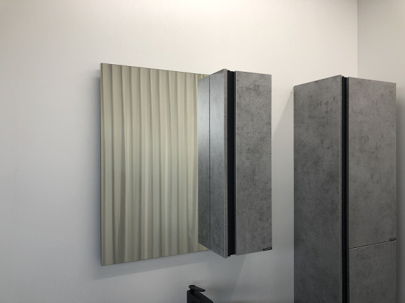 Зеркало со шкафом Comforty Эдинбург 75 00004149063 Бетон светлый Зеркало со шкафом Comforty Эдинбург 75 00004149063 Бетон светлый