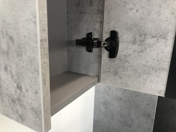 Зеркало со шкафом Comforty Эдинбург 75 00004149063 Бетон светлый Зеркало со шкафом Comforty Эдинбург 75 00004149063 Бетон светлый