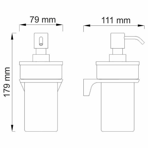 Дозатор для жидкого мыла WasserKRAFT Aisch K-5999 Золото матовое