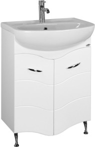Тумба под раковину Onika Лайн 60 Белая Тумба под раковину Onika Лайн 60 Белая
