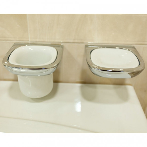 Мыльница Kludi Ambienta 5398505 Хром Белая Мыльница Kludi Ambienta 5398505 Хром Белая