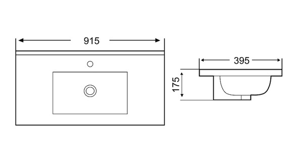 Раковина WeltWasser Deilbach 7517 90 10000005576 Белый глянец