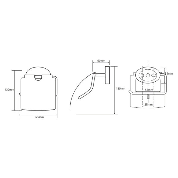 Держатель туалетной бумаги Bemeta Oval 118412011 с крышкой Хром Держатель туалетной бумаги Bemeta Oval 118412011 с крышкой Хром