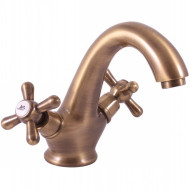 Смеситель для раковины Rav Slezak Morava retro MK128.5SM Бронза