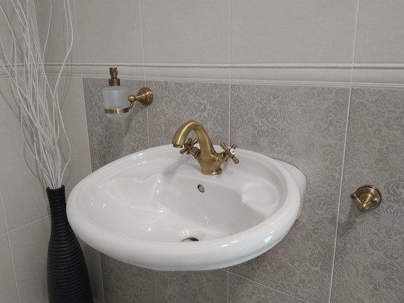 Смеситель для раковины Rav Slezak Morava retro MK128.5SM Бронза