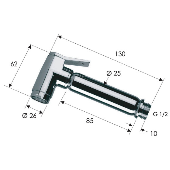 Гигиенический душ Remer 332OLANOx Черный матовый Гигиенический душ Remer 332OLANOx Черный матовый