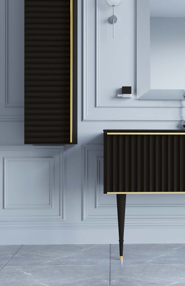 Шкаф пенал Boheme Armadi Art Vallessi Avantgarde Canale 35 846-BG подвесной Черный Золото Шкаф пенал Boheme Armadi Art Vallessi Avantgarde Canale 35 846-BG подвесной Черный Золото