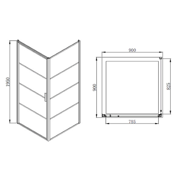 Душевой уголок Azario Richmond 90х90 AZ-NAG1221 900 BLACK профиль Черный стекло прозрачное Душевой уголок Azario Richmond 90х90 AZ-NAG1221 900 BLACK профиль Черный стекло прозрачное