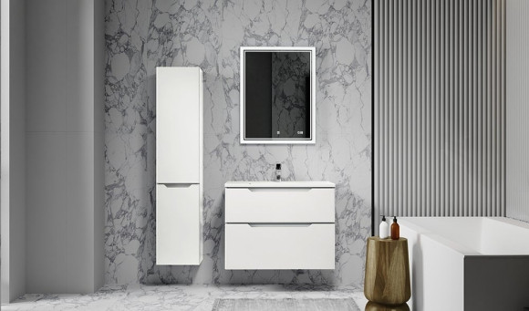 Тумба под раковину Raval Wector 80 Wct.01.80/P/W/MD подвесная Белая